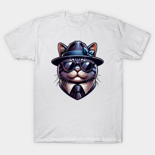 Gangster Cat T-Shirt